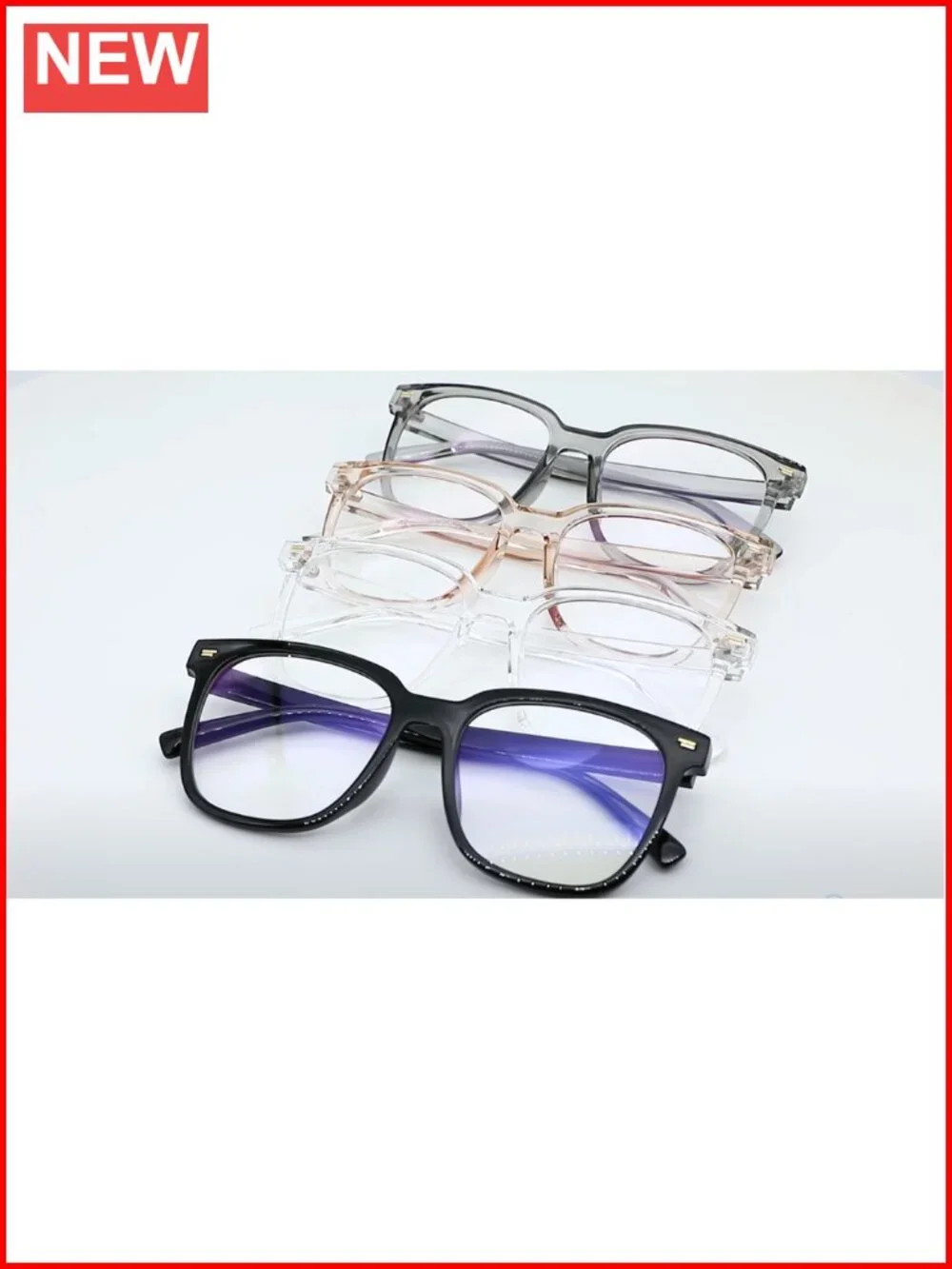 Oversized Square Blue Light Blocking Glasses Anti Glare Computer TR90